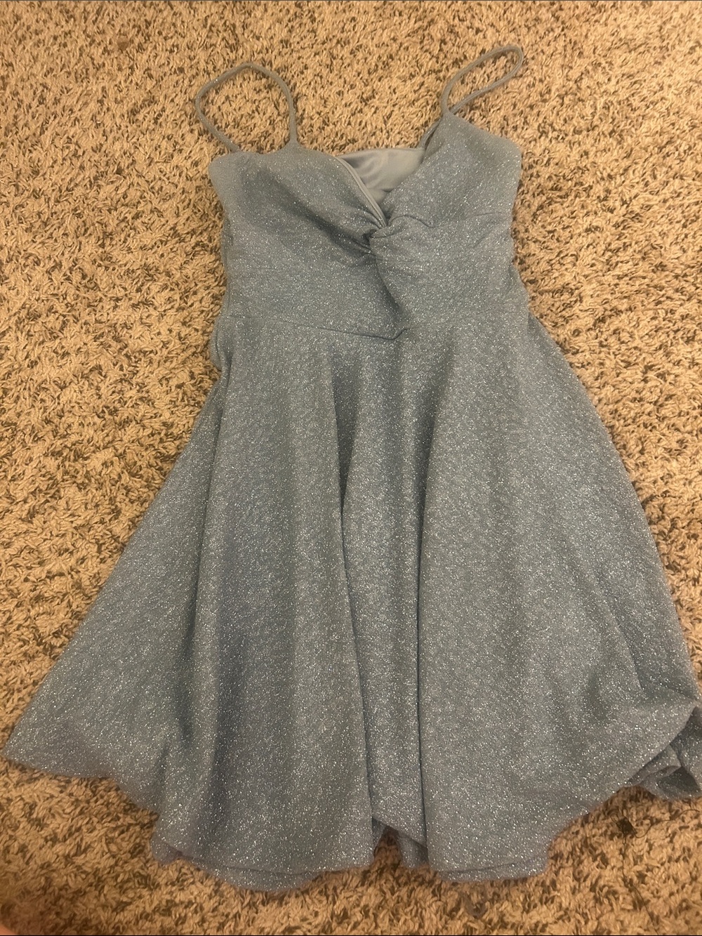 Windsor Sparkle Light Blue Mini Dress
